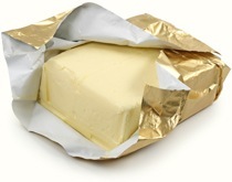 Block of Butter in Foil
