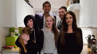 Dr Rangan Chatterjee with Emma Gleeson and her family
