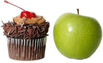 Cupcake and Apple