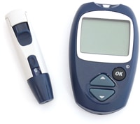 Blood Glucose Meter and Punch for Diagnosis