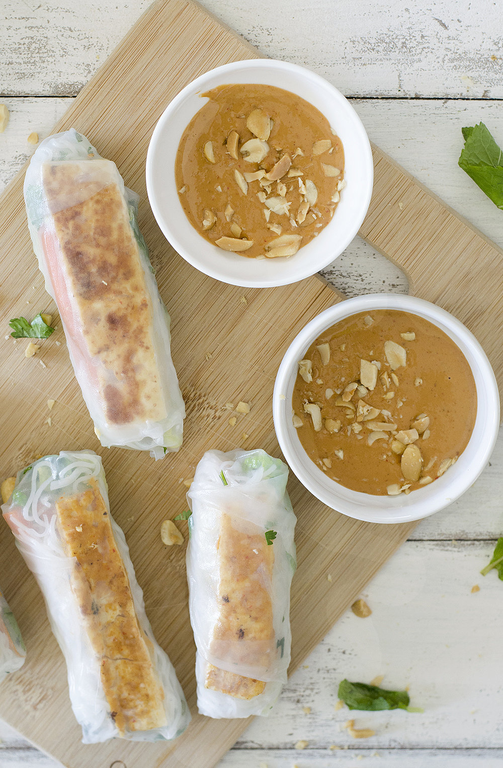 Vegan, Gluten-Free Appetizer Spring Rolls, Vietnamese Style